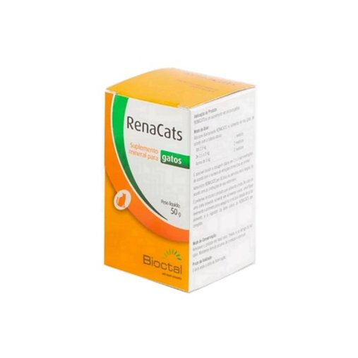 Suplemento Mineral Bioctal RenaCats Tratamento Renal para Gatos 50g
