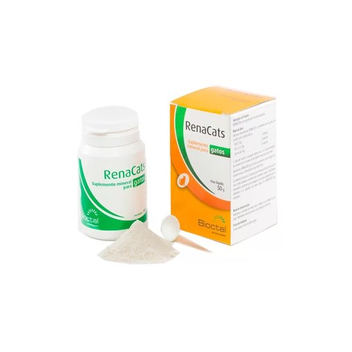Suplemento Mineral Bioctal RenaCats Tratamento Renal para Gatos 50g