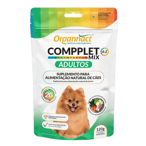 Suplemento Organnact Compplet Mix para Cães Adultos 120g