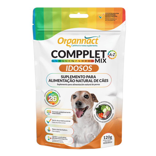 Suplemento Organnact Compplet Mix para Cães Idosos 120g