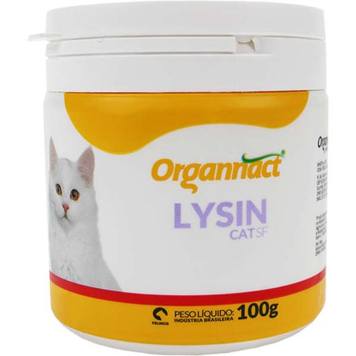 Suplemento Organnact Lysin Cat SF 100g