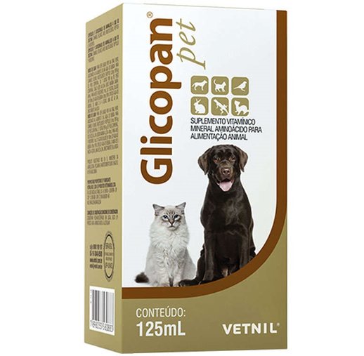 Suplemento Vitamínico Vetnil Glicopan Pet 125ml