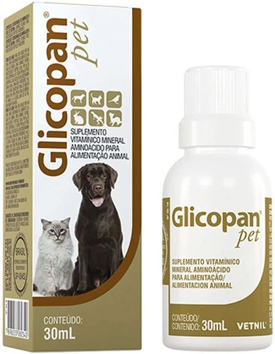 Suplemento Vitamínico Vetnil Glicopan Pet 30ml
