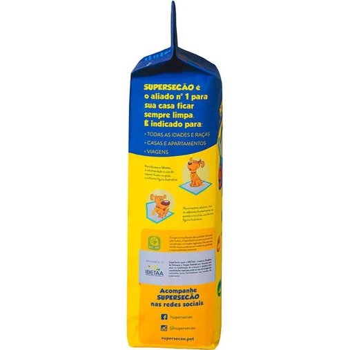 TAPETE HIGIENICO SUPER SECAO MAX C/30 UN 80X60 CM PETIX