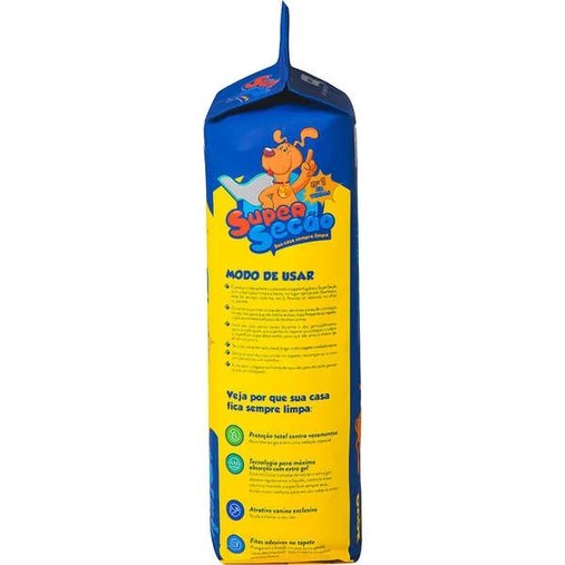 TAPETE HIGIENICO SUPER SECAO MAX C/30 UN 80X60 CM PETIX
