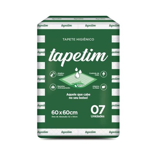 TAPETE HIGIENICO TAPETIM 7UN 60X60CM
