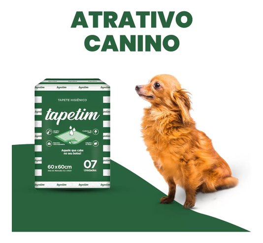 Tapete Higiênico Great Pets Tapetim com 7 Unidades 60X60cm