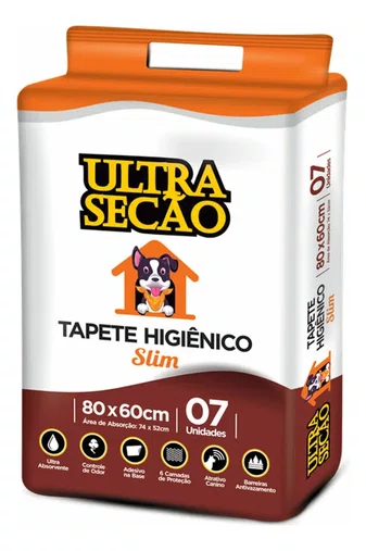 Tapete Higiênico Great Pets Ultra Secão Branco 7un 80X60cm