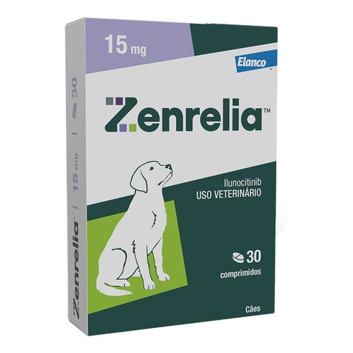 Tratamento Dermatológico Elanco Zenrelia para Cães 30 Comprimidos 15mg