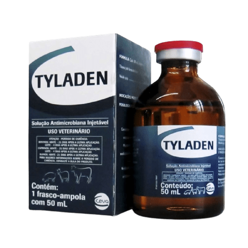 Solução Antimicrobiana Injetável Ceva Tyladen 50ml