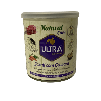 Patê Ultra Gourmet Natural para Cães Adultos Sabor Javali e Cenoura 300g