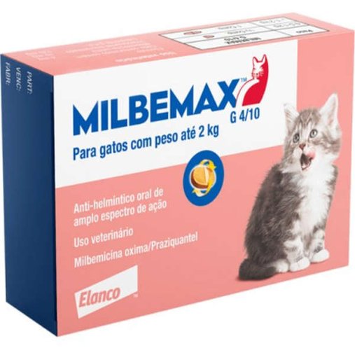 Vermífugo Milbemax para Gatos até 2Kg 2un