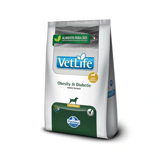 Ração Vet Life Obesity e Diabetic Fish para Cães 2Kg