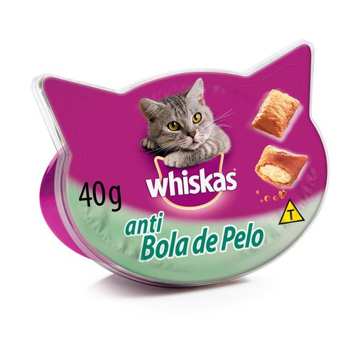 Petiscos Whiskas Temptation Anti Bolas de Pelo para Gatos 40g
