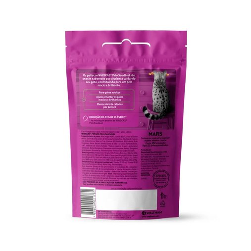 Petiscos Whiskas Temptation Anti Bolas de Pelo para Gatos 80g