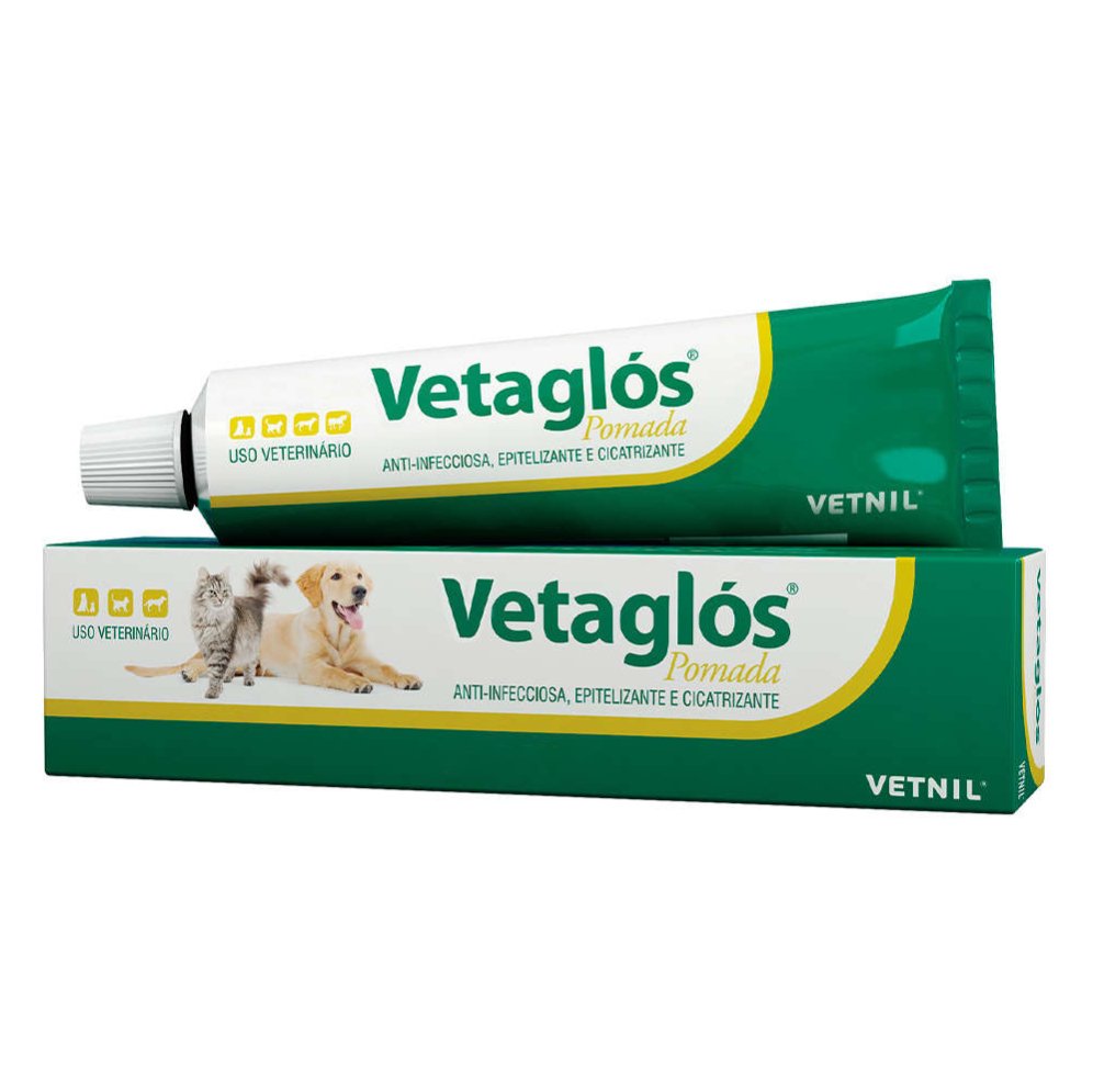 Pomada Anti-Infecciosa e Cicatrizante Vetnil Vetaglós 50g