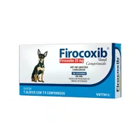 Anti-Inflamatório e Analgésico Vetnil Firocoxib 25mg 14un