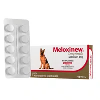 Anti-Inflamatório Vetnil Meloxinew para Cães 10 Comprimidos 4mg