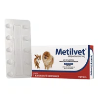 Anti-Inflamatório Vetnil Metilvet para Cães e Gatos 10 Comprimidos 5mg