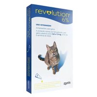 Antipulga Revolution Gatos 2,6 a 7,5kg 6% 0,75ml 45mg 1un
