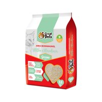 Areia Biodegradável Greats Pets Milho e Mandioca Grossa 3,8Kg