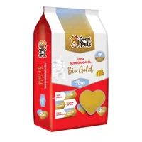Areia Higiênica Great Pets Biodegradável Gold Fina para Gatos 2Kg