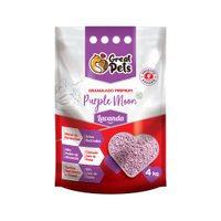 AREIA HIGIENICA PURPLE MOON LAVANDA 4KG GREAT PETS