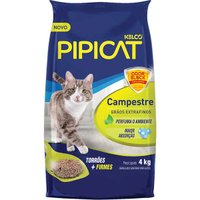 Areia Higiênica Pipicat Campestre para Gatos 4Kg