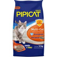 Areia Sanitária Pipicat Multicat para Gatos 12kg