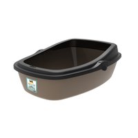 Sanitário Higiênico Plast Pet WC King Dourado e Preto G para Gatos