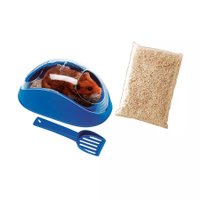 Banheiro Ferplast Koky 4635 com Pá para Hamsters