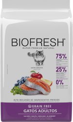 Ração Biofresh para Gatos Adultos Sabor Salmão 1,5Kg