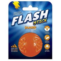 BRINQUEDO BOLA LIGHT FLASH TPR LARANJA JAMBO PET