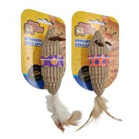 Brinquedo Bom Amigo Ratinho Cat Rat Cardboard para Gatos