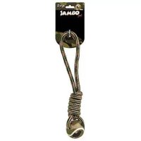 BRINQUEDO CORDA MILITAR TUG BOLA TENIS JAMBO PET