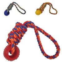 Brinquedo Bom Amigo Dog Puxador com Mordedor de Bola para Cães