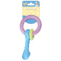 Brinquedo Jambo Pet Mordedor Argola Baby Bone para Cães Filhotes
