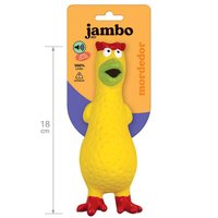 BRINQUEDO MORDEDOR GALINHA FUNNY TOP P JAMBO PET