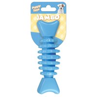 Brinquedo Jambo Pet Mordedor Ossinho Baby Dent Azul para Cães Filhotes
