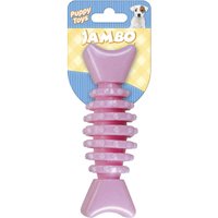 Brinquedo Jambo Pet Mordedor Ossinho Baby Dent Rosa para Cães Filhotes