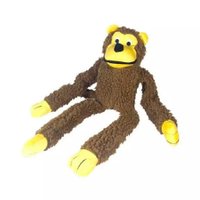 Brinquedo de Pelúcia Macaco Chalesco Marrom para Cães