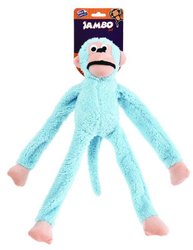 Brinquedo Jambo Pet Mordedor Pelúcia Macaco Limited Azul para Cães