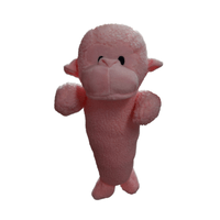 Brinquedo Jambo Pet Mordedor Pelúcia Monkey Fleece G Rosa para Cães