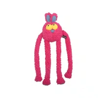 Brinquedo Qmonster Coelho Puxa Puxa Rosa para Cães