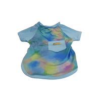 CAMISETA PET TIE DYE AZUL GG