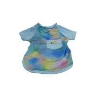 CAMISETA PET TIE DYE AZUL M