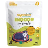 Petisco Organnact Cat Snacks Indoor Equilíbrio Intestinal para Gatos 40g