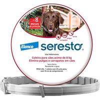 Coleira Antipulgas e Carrapatos Seresto para Cães acima de 8Kg
