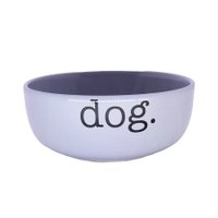 COMEDOURO CERAMICA DOG. G CINZA PET INJET