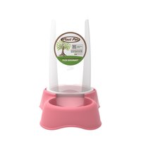 COMEDOURO FLEX GOURMET ECO 650ML ROSA PLAST PET